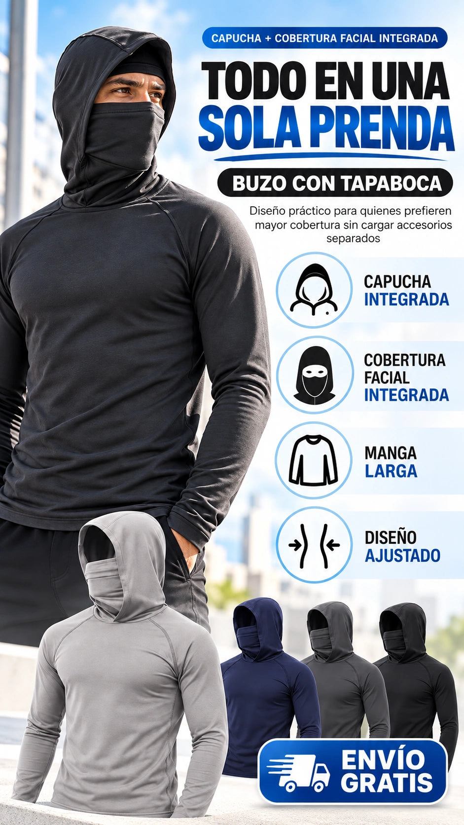 Hero Buzo con Tapaboca