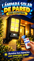 Lámpara Solar de Pared con Control