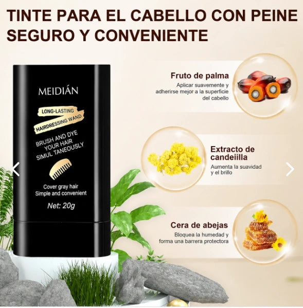 Meidián tinte para cabello con peine aplicador, presentación original