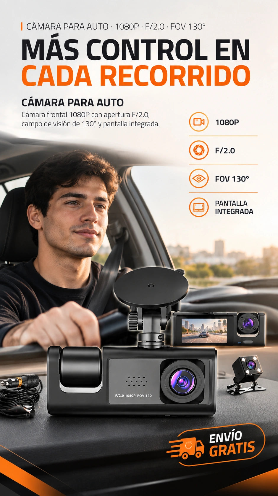 Hero Cámara para auto
