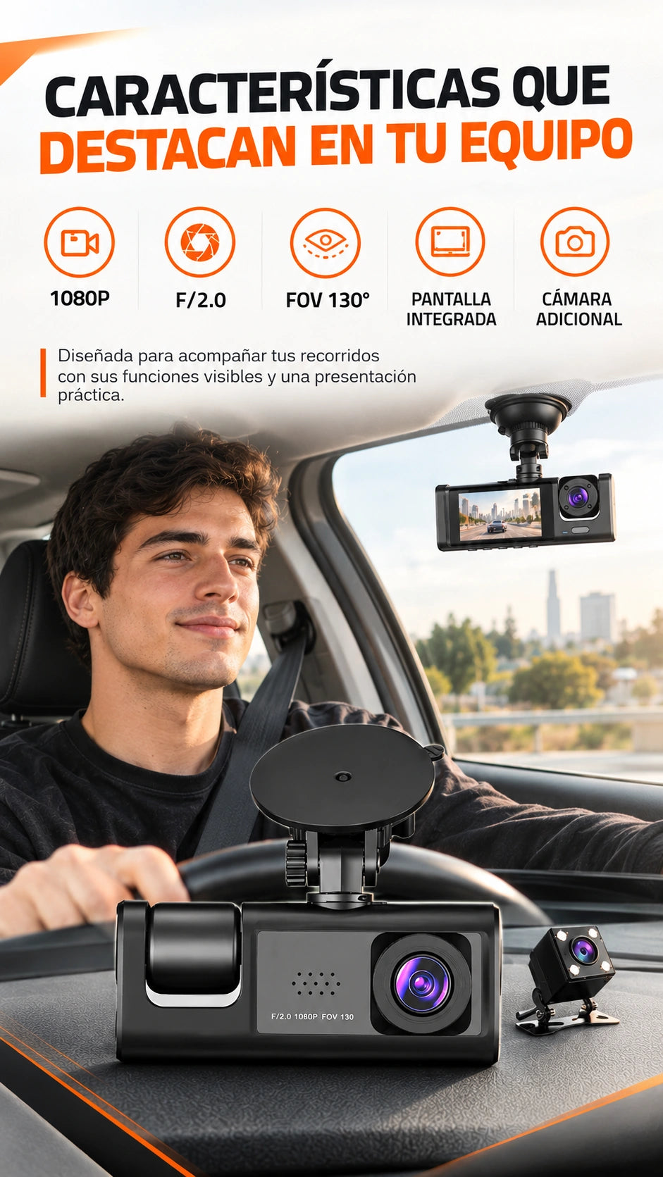 Características de la Cámara para auto